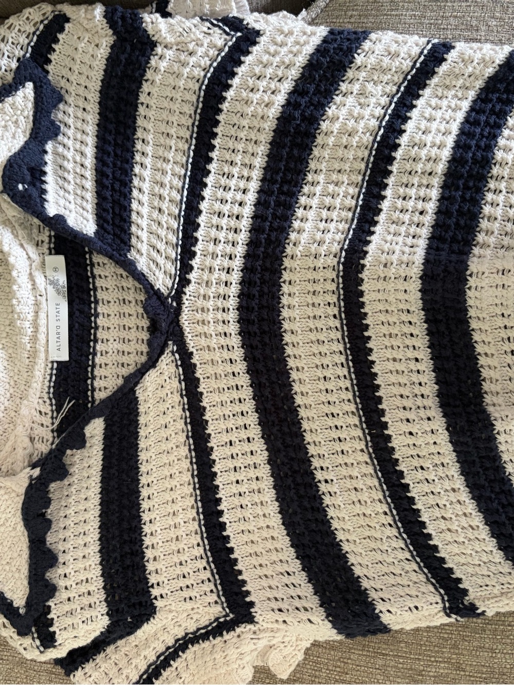 Altar’d State Bowie Stripe Knit Polo - Picture 7 of 8